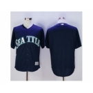 Seattle Mariners Blank Navy blue New Cool Base Stitched Baseball Jersey