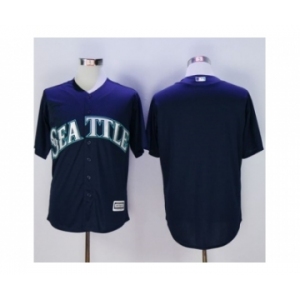Seattle Mariners Blank Navy blue New Cool Base Stitched Baseball Jersey