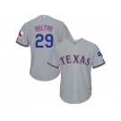 Men Texas Rangers #29 Adrian Beltre Grey New Cool Base Stitched MLB Jersey