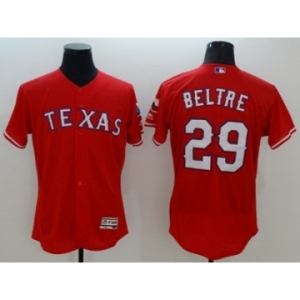 Men Texas Rangers #29 Adrian Beltre Majestic Red Flexbase Authentic Collection Player Jersey