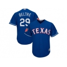 Men Texas Rangers #29 Adrian Beltre Majestic Royal 2018 Spring Training Cool Base Player Jersey