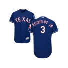 Men Texas Rangers #3 Delino DeShields Jr. Blue Flexbase Authentic Collection Stitched MLB Jersey