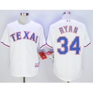 Men Texas Rangers #34 Nolan Ryan White Cool Base Stitched MLB Jersey