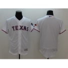 Men Texas Rangers Blank Majestic white Flexbase Authentic Collection Team Jersey