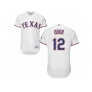 Men's Majestic Texas Rangers #12 Rougned Odor White Flexbase Authentic Collection MLB Jersey