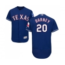 Men's Majestic Texas Rangers #20 Darwin Barney Royal Blue Alternate Flex Base Authentic Collection MLB Jersey