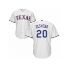 Men's Majestic Texas Rangers #20 Ian Desmond Authentic White Home Cool Base MLB Jersey