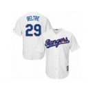 Men's Majestic Texas Rangers #29 Adrian Beltre Replica White Cooperstown MLB Jersey