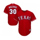 Men's Majestic Texas Rangers #30 Nomar Mazara Replica Red Alternate Cool Base MLB Jersey