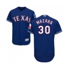 Men's Majestic Texas Rangers #30 Nomar Mazara Royal Blue Alternate Flex Base Authentic Collection MLB Jersey