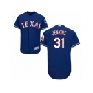 Men's Majestic Texas Rangers #31 Ferguson Jenkins Royal Blue Flexbase Authentic Collection MLB Jersey