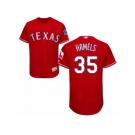 Men's Majestic Texas Rangers #35 Cole Hamels Red Flexbase Authentic Collection MLB Jersey