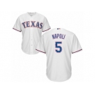 Men's Majestic Texas Rangers #5 Mike Napoli Replica White Home Cool Base MLB Jersey