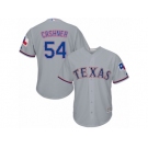 Men's Majestic Texas Rangers #54 Andrew Cashner Replica Grey Road Cool Base MLB Jersey