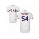 Men's Majestic Texas Rangers #54 Andrew Cashner White Flexbase Authentic Collection MLB Jersey