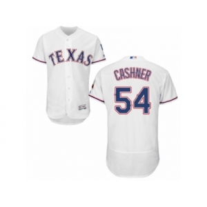 Men's Majestic Texas Rangers #54 Andrew Cashner White Flexbase Authentic Collection MLB Jersey