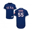 Men's Majestic Texas Rangers #55 Matt Moore Royal Blue Alternate Flex Base Authentic Collection MLB Jersey