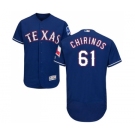 Men's Majestic Texas Rangers #61 Robinson Chirinos Royal Blue Alternate Flex Base Authentic Collection MLB Jersey