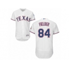 Men's Majestic Texas Rangers #84 Prince Fielder White Flexbase Authentic Collection MLB Jersey