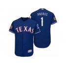 Men's Texas Rangers #1 Elvis Andrus 2017 Spring Training Flex Base Authentic Collection Stitched Baseball Jersey