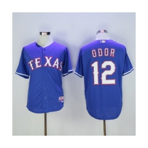 Men's Texas Rangers #12 Rougned Odor Majestic Blue Player Authentic Jersey