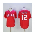 Men's Texas Rangers #12 Rougned Odor Majestic Red Player Authentic Jersey