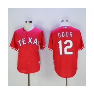 Men's Texas Rangers #12 Rougned Odor Majestic Red Player Authentic Jersey