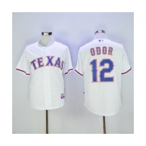 Men's Texas Rangers #12 Rougned Odor Majestic White Player Authentic Jersey