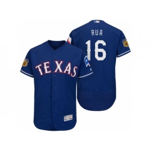 Men's Texas Rangers #16 Ryan Rua 2017 Spring Training Flex Base Authentic Collection Stitched Baseball Jersey