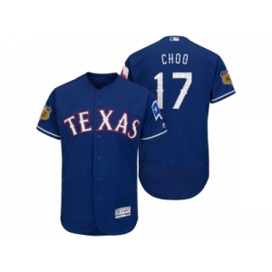 Men's Texas Rangers #17 Shin-soo Choo 2017 Spring Training Flex Base Authentic Collection Stitched Baseball Jersey