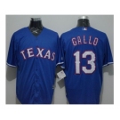 Texas Rangers #13 Joey Gallo Blue New Cool Base Stitched Baseball Jersey