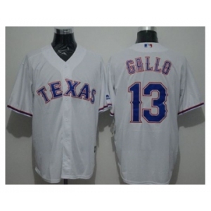 Texas Rangers #13 Joey Gallo White New Cool Base Stitched Baseball Jersey