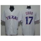 Texas Rangers #17 Shin-Soo Choo White New Cool Base Stitched Baseball Jersey