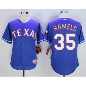 Texas Rangers #35 Cole Hamels Blue Cool Base Stitched Baseball Jersey[Hamels]