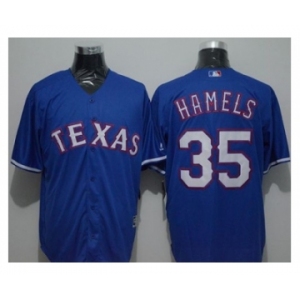 Texas Rangers #35 Cole Hamels Blue New Cool Base Stitched Baseball Jersey