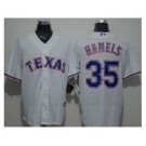 Texas Rangers #35 Cole Hamels White New Cool Base Stitched Baseball Jersey