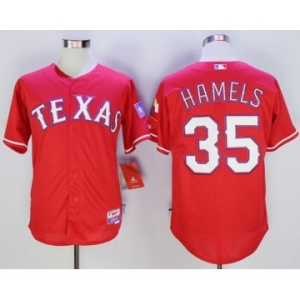 Texas Rangers #35 Cole Hamels red Cool Base Stitched Baseball Jersey[Hamels]