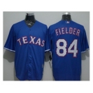 Texas Rangers #84 Prince Fielder Blue New Cool Base Stitched Baseball Jersey