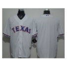 Texas Rangers Blank White New Cool Base Stitched Baseball Jersey