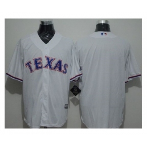 Texas Rangers Blank White New Cool Base Stitched Baseball Jersey