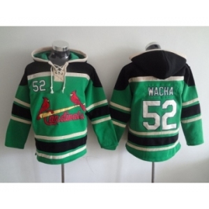 MLB St. Louis Cardinals #52 Michael Wacha green Hooded Sweatshirt Jersey