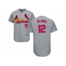 Men St. Louis Cardinals #12 Paul DeJong Grey Flexbase Authentic Collection Stitched MLB Jersey