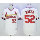 Men St. Louis Cardinals #52 Michael Wacha Majestic White Flexbase Authentic Cooperstown Collection Player Jersey