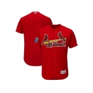 Men St. Louis Cardinals Customized Majestic Scarlet 2018 Spring Training Flex Base Team Jersey