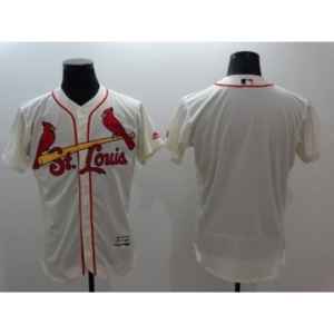 Men St. Louis Cardinals blank Majestic cream Flexbase Authentic Collection Player Jersey