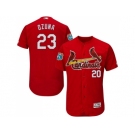 Men St.Louis Cardinals #23 Marcell Ozuna Red Flexbase Authentic Collection Stitched MLB Jersey