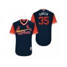 Men's 2017 Little League World Series Cardinals Greg Garcia #35 Garcia Navy Jersey