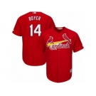 Men's Majestic St. Louis Cardinals #14 Ken Boyer Replica Red Alternate Cool Base MLB Jersey