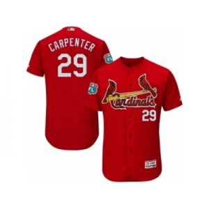 Men's Majestic St. Louis Cardinals #29 Chris Carpenter Red Flexbase Authentic Collection MLB Jersey