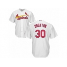 Men's Majestic St. Louis Cardinals #30 Jonathan Broxton Replica White Home Cool Base MLB Jersey
